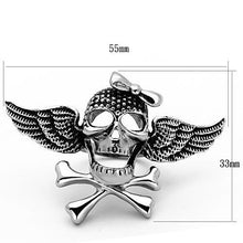 TK1314 - Stainless Steel Ring High polished (no plating) Women Epoxy Jet