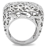 TK133 - Stainless Steel Ring High polished (no plating) Women No Stone No Stone