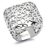 TK133 - Stainless Steel Ring High polished (no plating) Women No Stone No Stone