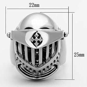 TK1348 - Stainless Steel Ring High polished (no plating) Men No Stone No Stone