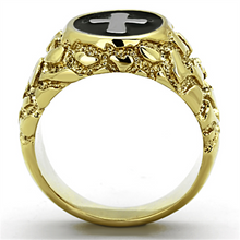 TK1358 - Stainless Steel Ring Two-Tone IP Gold (Ion Plating) Men No Stone No Stone