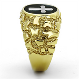 TK1358 - Stainless Steel Ring Two-Tone IP Gold (Ion Plating) Men No Stone No Stone