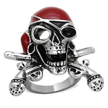 TK1374 - Stainless Steel Ring High polished (no plating) Unisex Epoxy Siam
