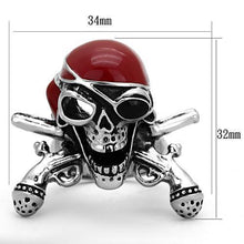 TK1374 - Stainless Steel Ring High polished (no plating) Unisex Epoxy Siam