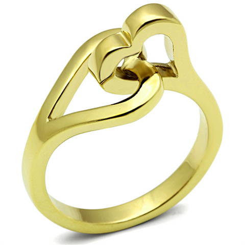 TK1382 - Stainless Steel Ring IP Gold(Ion Plating) Women No Stone No Stone