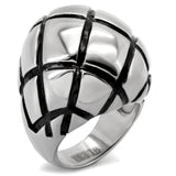 TK139 - Stainless Steel Ring High polished (no plating) Women No Stone No Stone