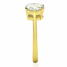 TK1405 - Stainless Steel Ring IP Gold(Ion Plating) Women AAA Grade CZ Clear