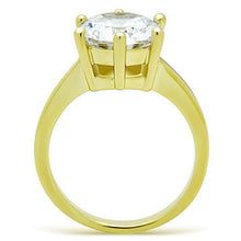 TK1407 - Stainless Steel Ring IP Gold(Ion Plating) Women AAA Grade CZ Clear