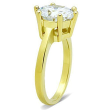 TK1407 - Stainless Steel Ring IP Gold(Ion Plating) Women AAA Grade CZ Clear