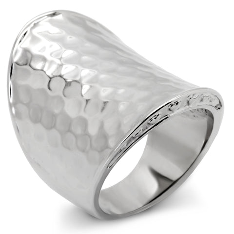 TK140 - Stainless Steel Ring High polished (no plating) Women No Stone No Stone