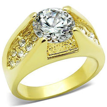 TK1411 - Stainless Steel Ring IP Gold(Ion Plating) Women AAA Grade CZ Clear