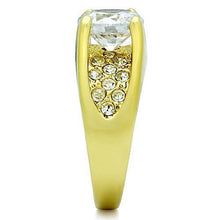 TK1411 - Stainless Steel Ring IP Gold(Ion Plating) Women AAA Grade CZ Clear