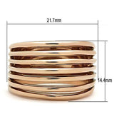 TK1414 - Stainless Steel Ring IP Rose Gold(Ion Plating) Women No Stone No Stone