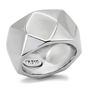 TK142 - Stainless Steel Ring High polished (no plating) Women No Stone No Stone