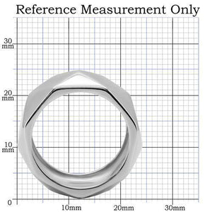 TK142 - Stainless Steel Ring High polished (no plating) Women No Stone No Stone