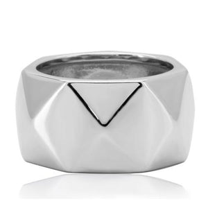 TK142 - Stainless Steel Ring High polished (no plating) Women No Stone No Stone