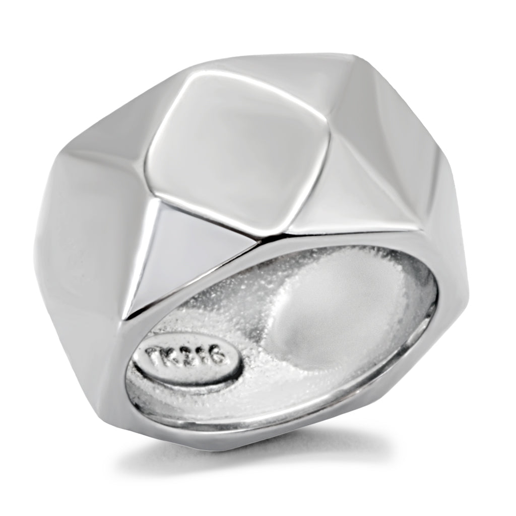 TK142 - Stainless Steel Ring High polished (no plating) Women No Stone No Stone