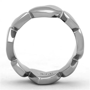 TK1433 - Stainless Steel Ring High polished (no plating) Women No Stone No Stone
