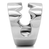 TK143 - Stainless Steel Ring High polished (no plating) Women No Stone No Stone