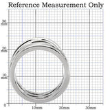 TK144 - Stainless Steel Ring High polished (no plating) Women No Stone No Stone
