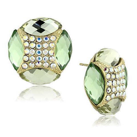 TK1468 - Stainless Steel Earrings IP Gold(Ion Plating) Women Synthetic Multi Color