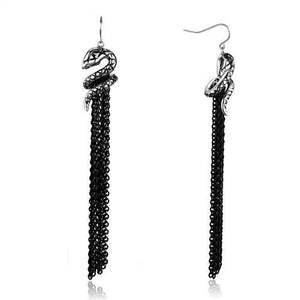 TK1479 - Stainless Steel Earrings Two-Tone IP Black Women No Stone No Stone