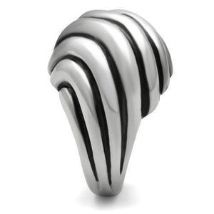 TK148 - Stainless Steel Ring High polished (no plating) Women No Stone No Stone