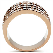 TK1492 - Stainless Steel Ring IP Rose Gold(Ion Plating) Women AAA Grade CZ Clear
