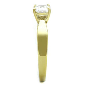 TK1511 - Stainless Steel Ring IP Gold(Ion Plating) Women AAA Grade CZ Clear
