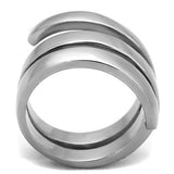TK1519 - Stainless Steel Ring High polished (no plating) Women No Stone No Stone