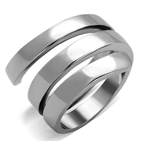 TK1519 - Stainless Steel Ring High polished (no plating) Women No Stone No Stone