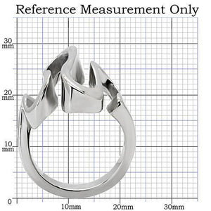 TK152 - Stainless Steel Ring High polished (no plating) Women No Stone No Stone