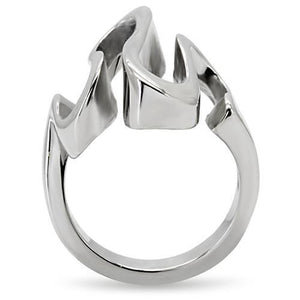 TK152 - Stainless Steel Ring High polished (no plating) Women No Stone No Stone