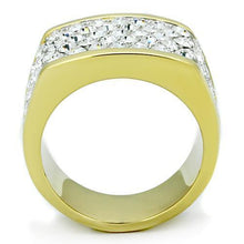 TK1545 - Stainless Steel Ring Two-Tone IP Gold (Ion Plating) Women Top Grade Crystal Clear