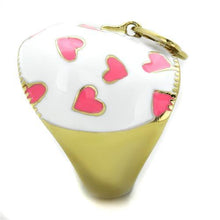 TK1622 - Stainless Steel Ring IP Gold(Ion Plating) Women Epoxy Multi Color