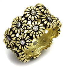 TK1626 - Stainless Steel Ring IP Gold(Ion Plating) Women AAA Grade CZ Clear
