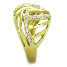 TK1627 - Stainless Steel Ring IP Gold(Ion Plating) Women AAA Grade CZ Clear