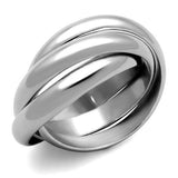 TK1669 - Stainless Steel Ring High polished (no plating) Women No Stone No Stone
