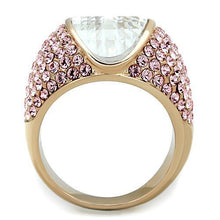 TK1692 - Stainless Steel Ring IP Rose Gold(Ion Plating) Women AAA Grade CZ Clear