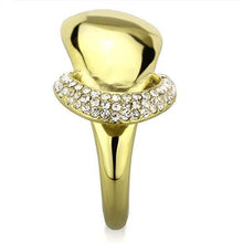 TK1782 - Stainless Steel Ring IP Gold(Ion Plating) Women Top Grade Crystal Clear