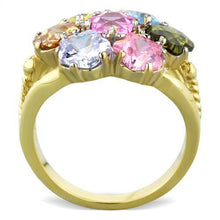 TK1791 - Stainless Steel Ring Two-Tone IP Gold (Ion Plating) Women Assorted Multi Color