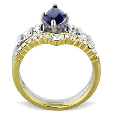 TK1796 - Stainless Steel Ring Two-Tone IP Gold (Ion Plating) Women Synthetic Montana