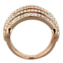 TK1797 - Stainless Steel Ring IP Rose Gold(Ion Plating) Women Top Grade Crystal Clear