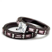 TK1829DC - Stainless Steel Ring IP Dark Brown (IP coffee) Women AAA Grade CZ Clear