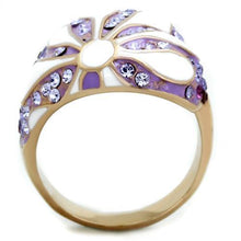 TK1850 - Stainless Steel Ring IP Rose Gold(Ion Plating) Women Top Grade Crystal Multi Color