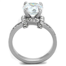 TK1859 - Stainless Steel Ring No Plating Women AAA Grade CZ Clear