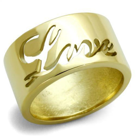 TK1878 - Stainless Steel Ring IP Gold(Ion Plating) Women No Stone No Stone