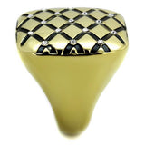 TK1886 - Stainless Steel Ring IP Gold(Ion Plating) Women Top Grade Crystal Clear