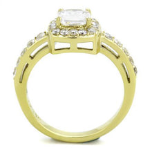 TK1899 - Stainless Steel Ring IP Gold(Ion Plating) Women AAA Grade CZ Clear