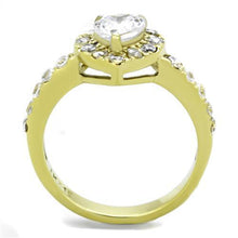 TK1900 - Stainless Steel Ring IP Gold(Ion Plating) Women AAA Grade CZ Clear